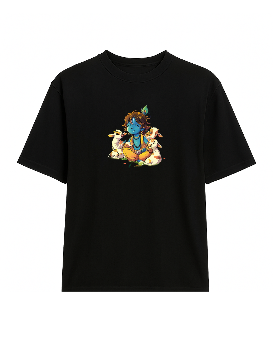 Krishna Printed Premium Oversized Unisex T- Shirt